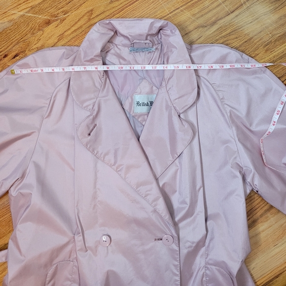 British Mist Women's Laveder Trench Coat Size 14 - Picture 13 of 16